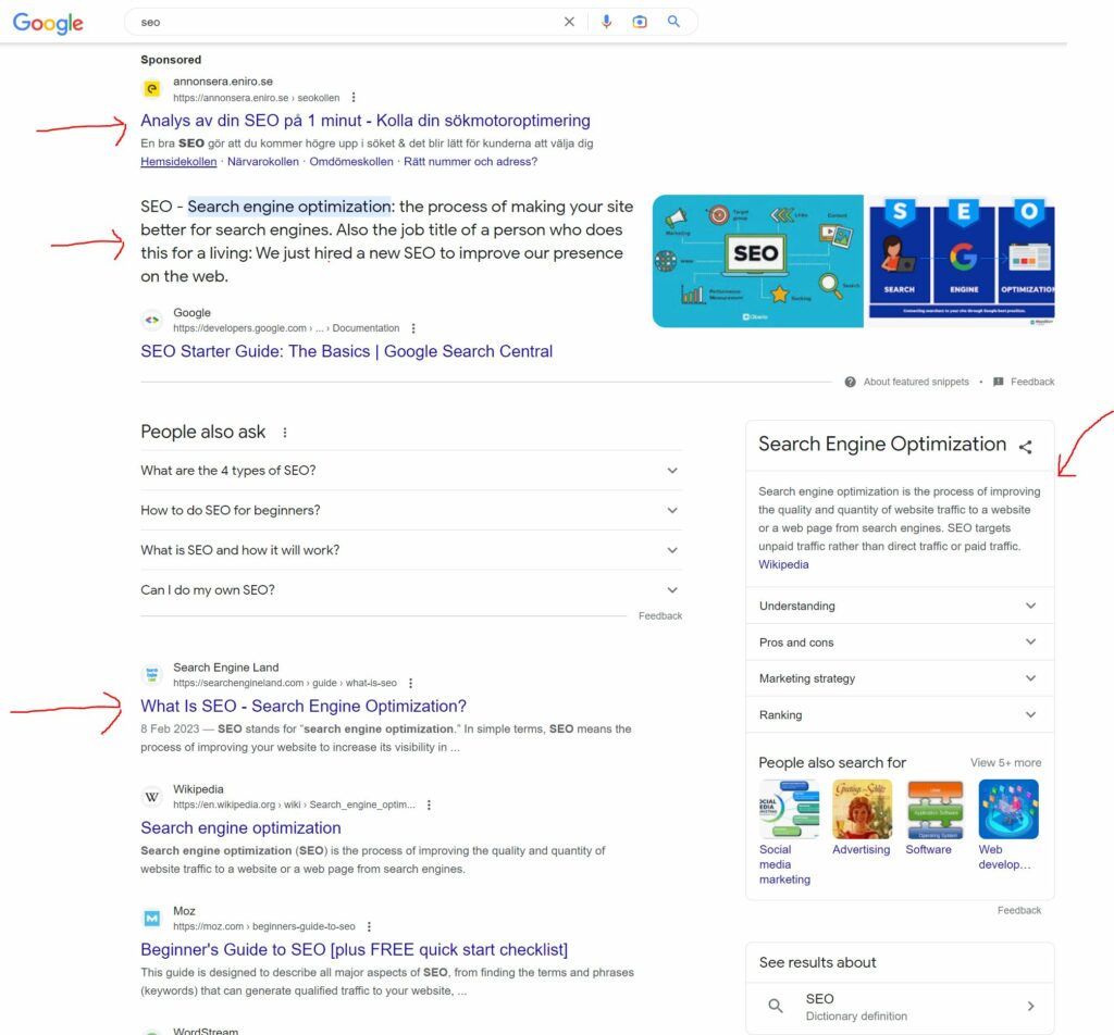 Sökoptimera din hemsida Hur syns din hemsida på Google